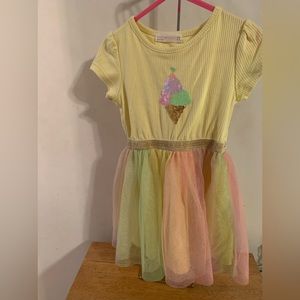 Young Hearts Embellished Ice Cream Dress  Size 3T